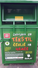Zbiralnik za rabljena oblačila, tekstil in čevlje 1